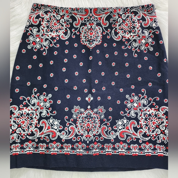 Talbots Bandana Dot Patten Skirt NWT - Picture 3 of 11